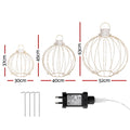 Jingle Jollys Christmas Lights 320 LED Fairy Light 3pcs Ball Decorations Set - SuperSaverAU - view 2