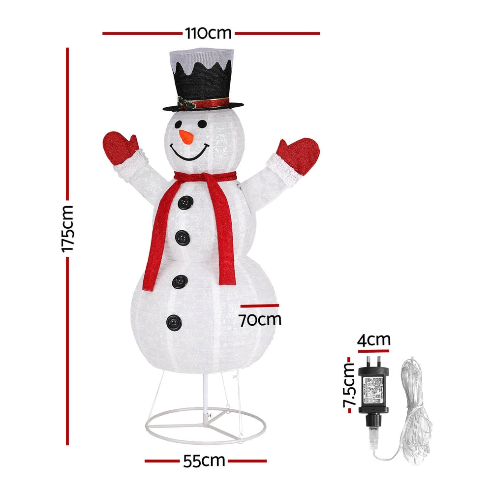 1.7M Christmas Lights 200 LED Fairy Light Snowman Decorations Jingle Jollys - SuperSaverAU - view 2