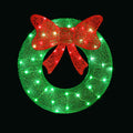 0.6M Christmas Lights 50 LED Motif Solar Wreath Xmas Decorations Jingle Jollys - SuperSaverAU - view 1