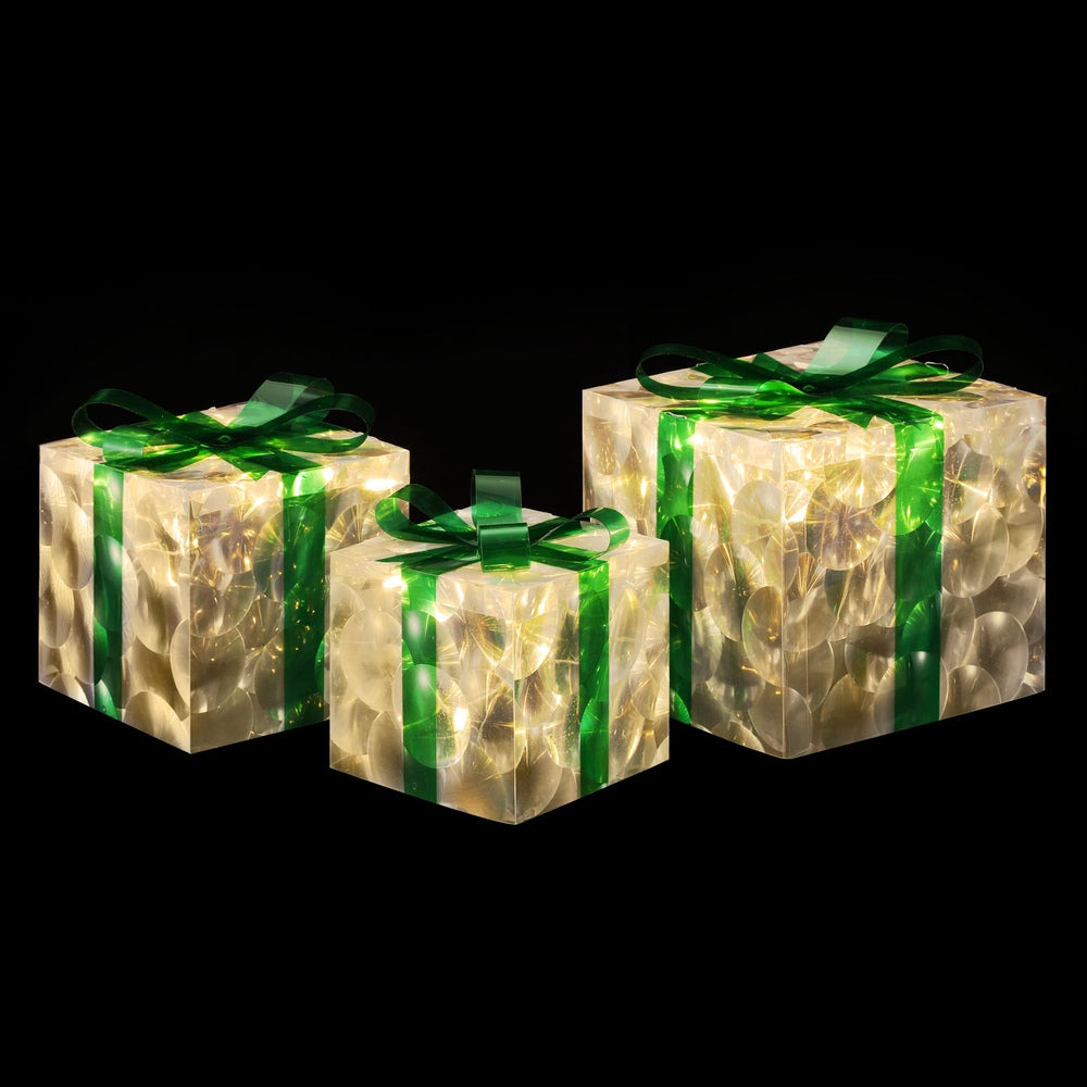 3 PCS Christmas Lights 70 LED Fairy Light Gift Box Jingle Jollys - SuperSaverAU - view 1