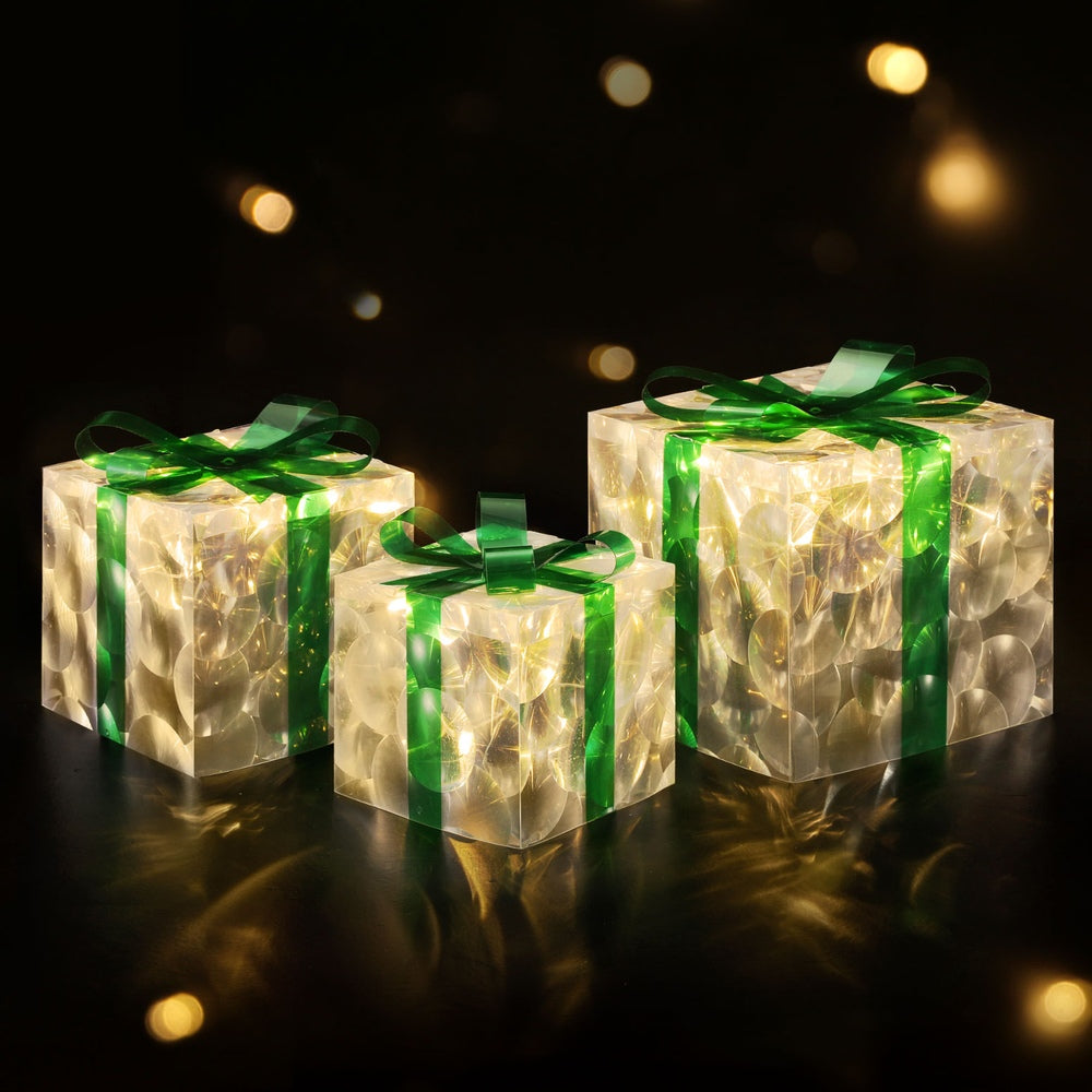 3 PCS Christmas Lights 70 LED Fairy Light Gift Box Jingle Jollys - SuperSaverAU - view 6