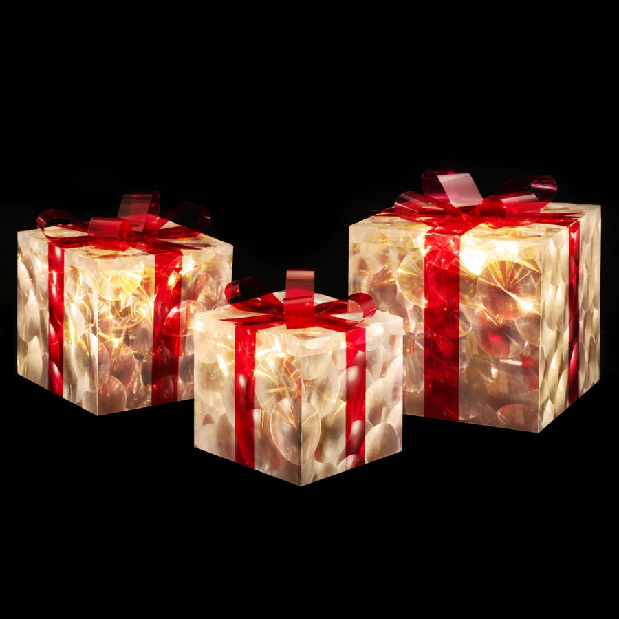 3 PCS Christmas Lights 70 LED Fairy Light Gift Box Jingle Jollys - SuperSaverAU - view 1