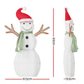 0.97M Christmas Lights Snowman 80 LED Decorations Jingle Jollys - SuperSaverAU - view 3