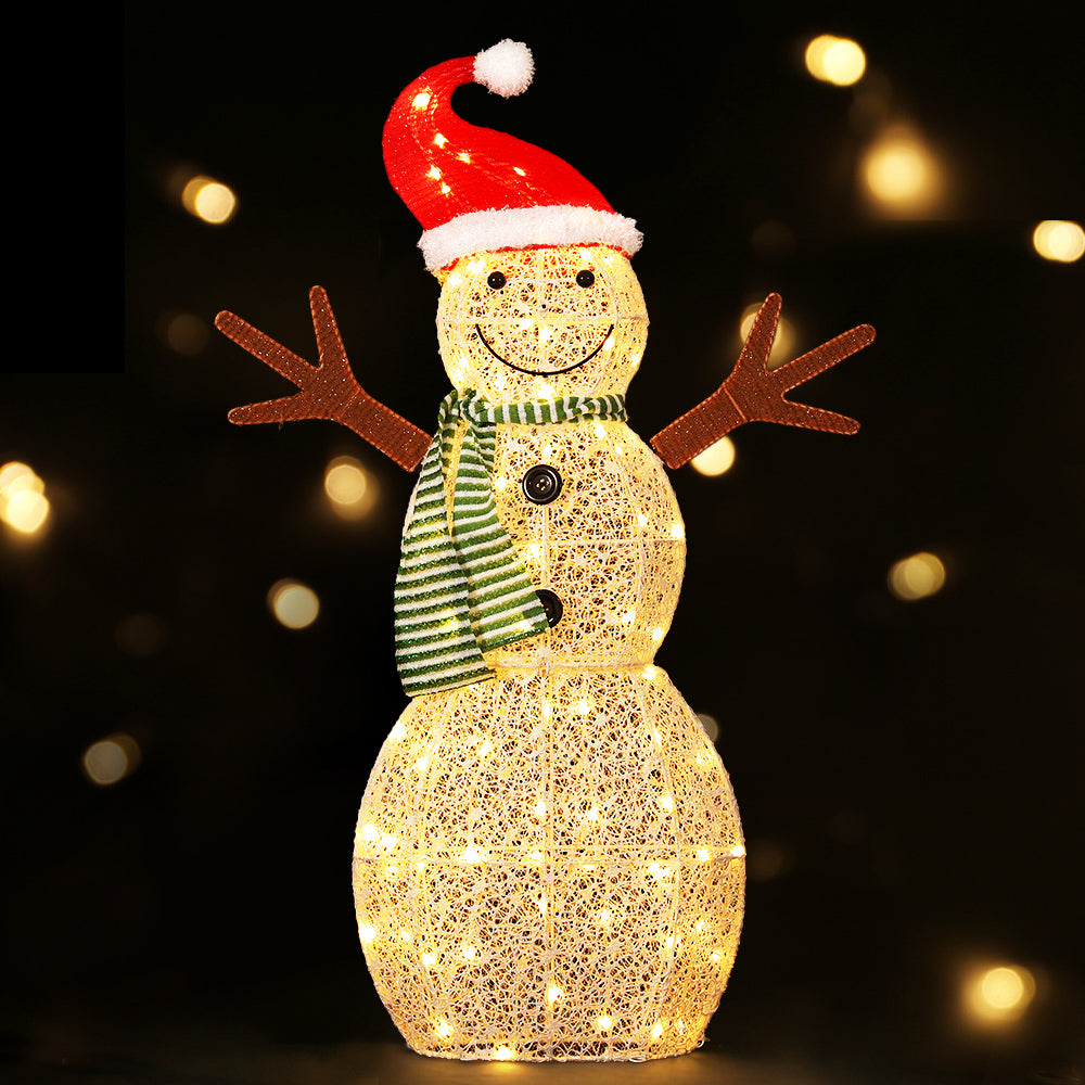 0.97M Christmas Lights Snowman 80 LED Decorations Jingle Jollys - SuperSaverAU - view 7