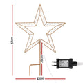 100 LED Christmas Lights Fairy Light Ground Star Garden Decoration Jingle Jollys - SuperSaverAU - view 2