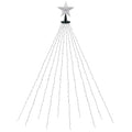 Jingle Jollys 2.5M Christmas Lights Waterfall String Light 300 LED Star Topper - SuperSaverAU - view 1