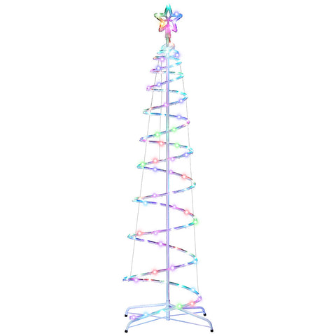 Jingle Jollys Christmas Tree 1.8m 100 RGB LED Rope Lights Xmas Trees Decoration - SuperSaverAU - view 1
