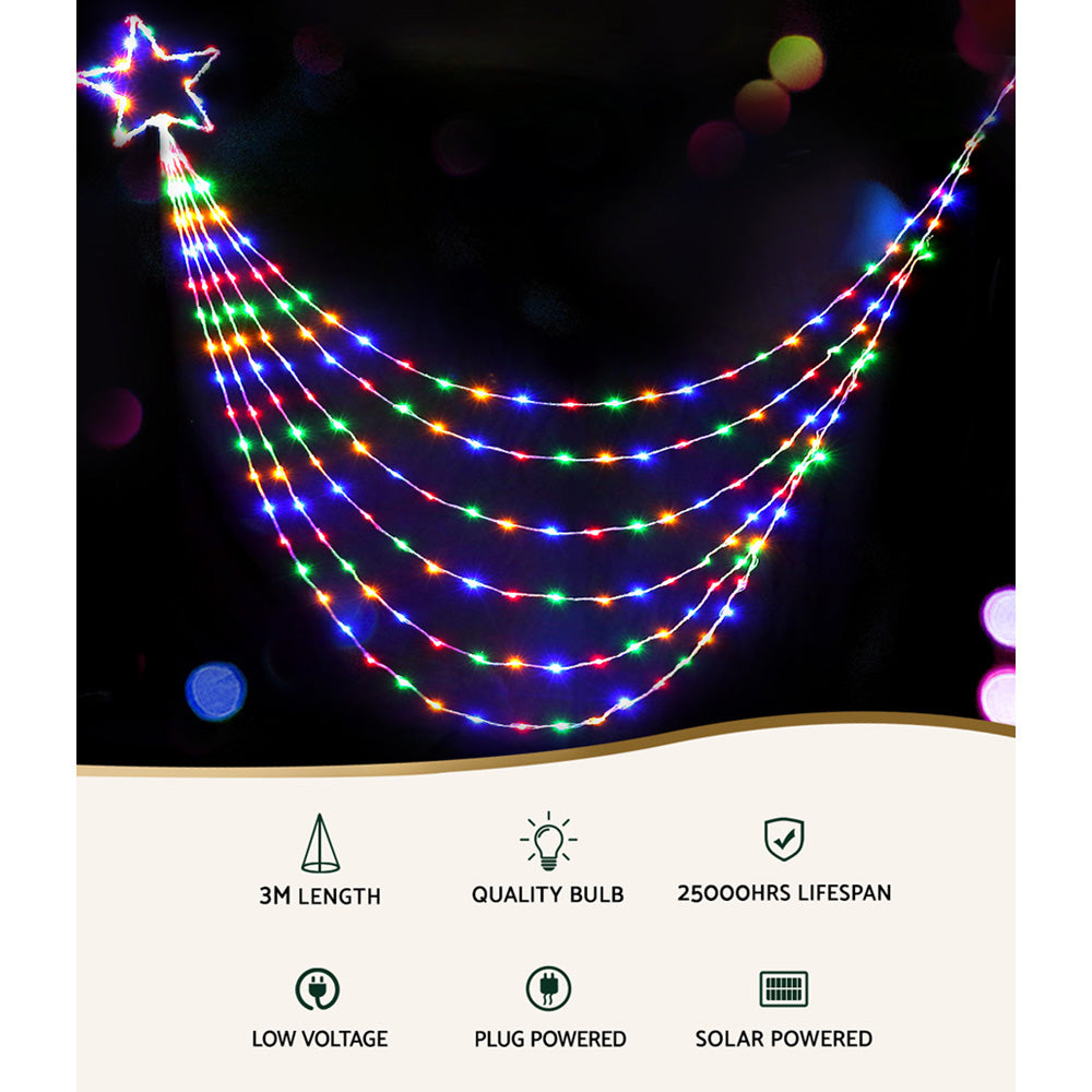 200 LED 3M Christmas Lights Solar String Fairy Light Jingle Jollys - SuperSaverAU - view 3