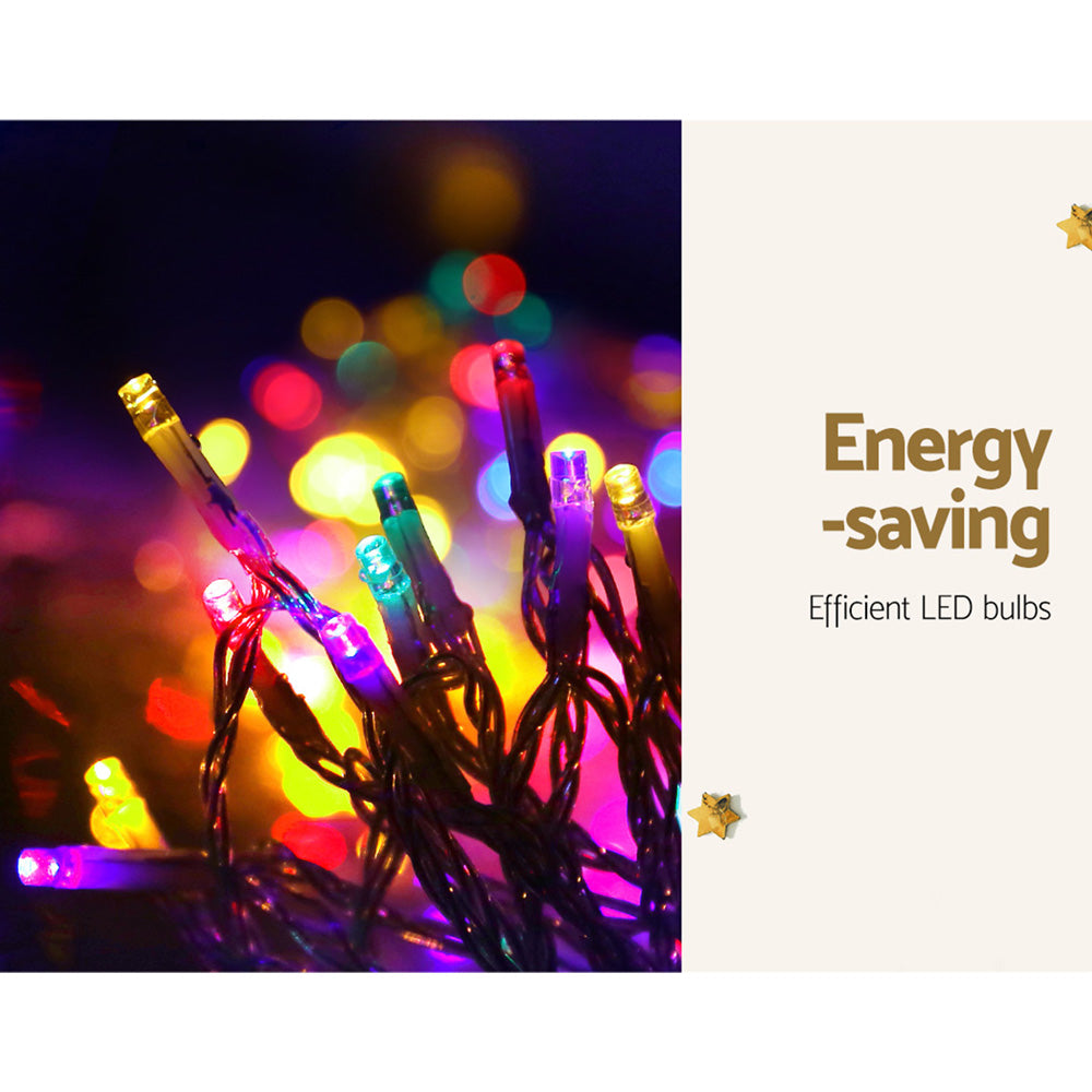 200 LED 3M Christmas Lights Solar String Fairy Light Jingle Jollys - SuperSaverAU - view 4