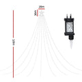 Jingle Jollys 3.8M Christmas Lights Waterfall String Light 340 LED - SuperSaverAU - view 1