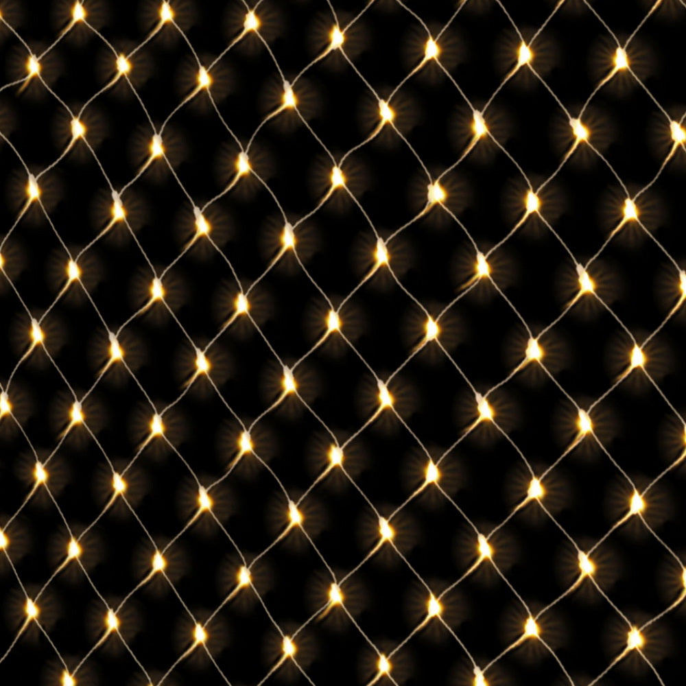 2Mx3M Christmas Lights Net String Light Decorations Warm 504 LED Jingle Jollys - SuperSaverAU - view 3