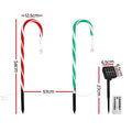 Jingle Jollys 8 PCS Christmas Lights Path Ground Light Garden Decorations 72 LED - SuperSaverAU - view 1