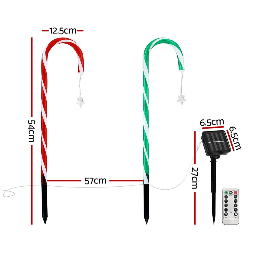 Jingle Jollys 8 PCS Christmas Lights Path Ground Light Garden Decorations 72 LED - SuperSaverAU - view 1