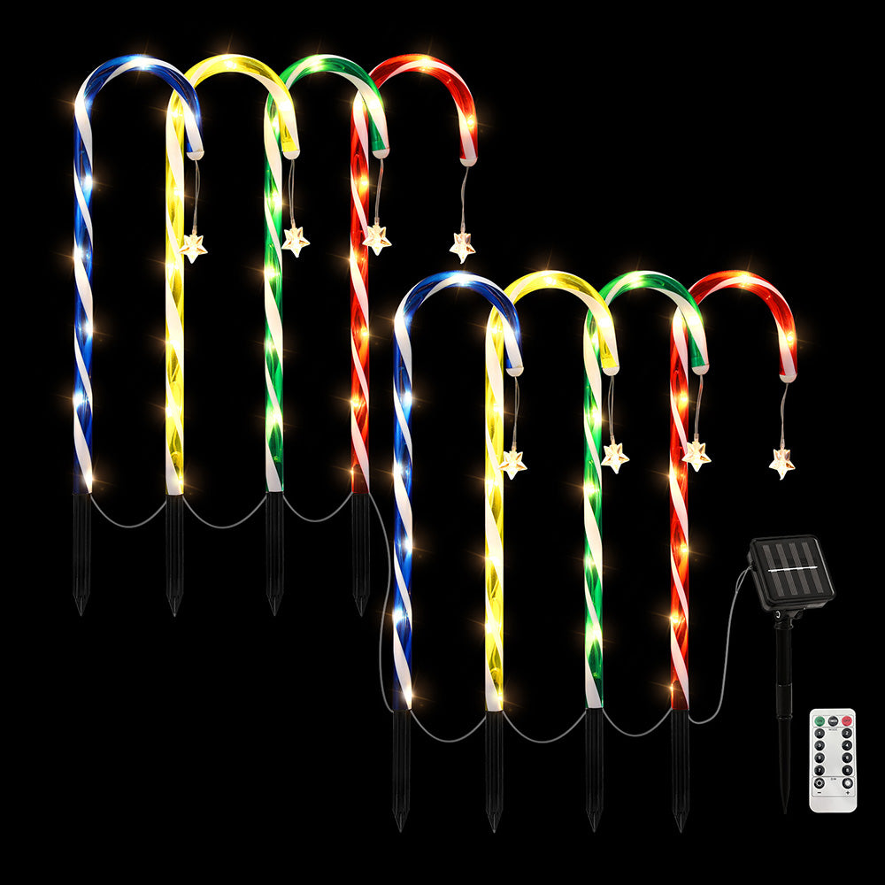 Jingle Jollys 8 PCS Christmas Lights Path Ground Light Garden Decorations 72 LED - SuperSaverAU - view 2