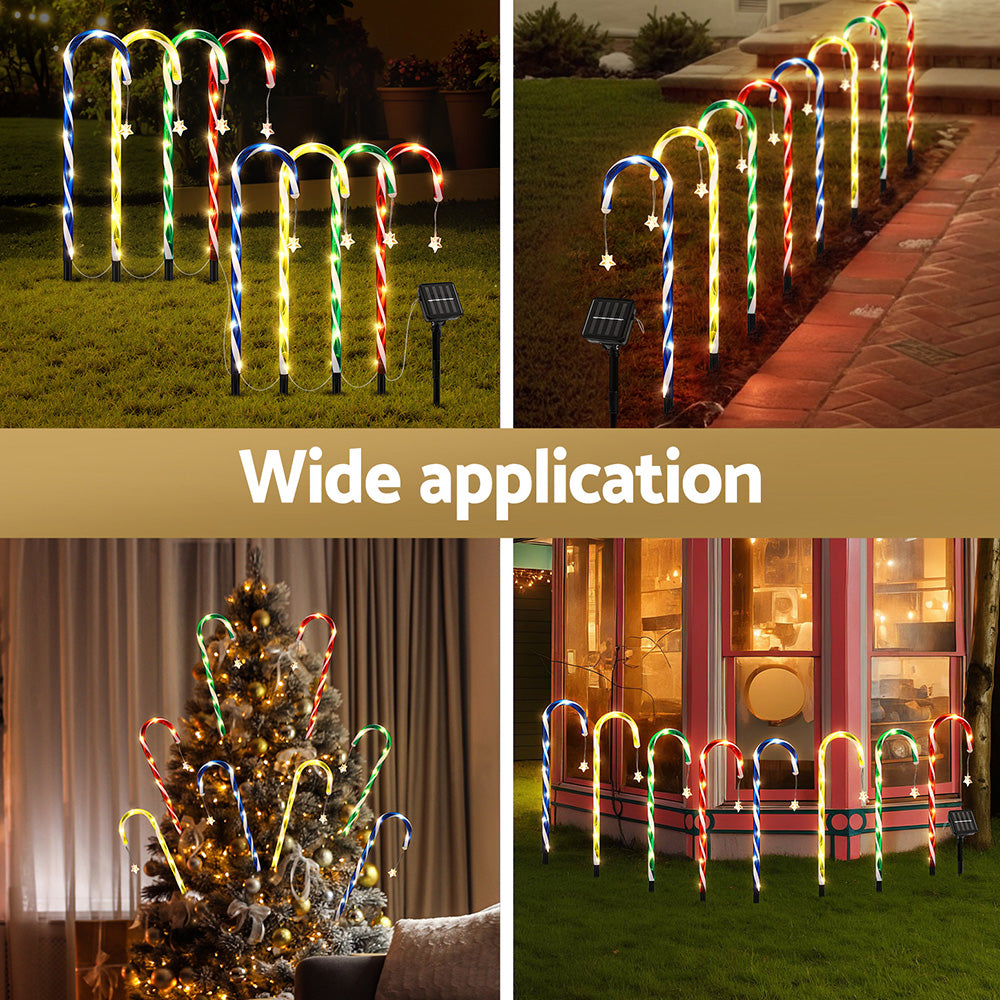 Jingle Jollys 8 PCS Christmas Lights Path Ground Light Garden Decorations 72 LED - SuperSaverAU - view 4