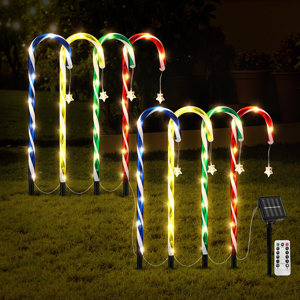 Jingle Jollys 8 PCS Christmas Lights Path Ground Light Garden Decorations 72 LED - SuperSaverAU - view 6