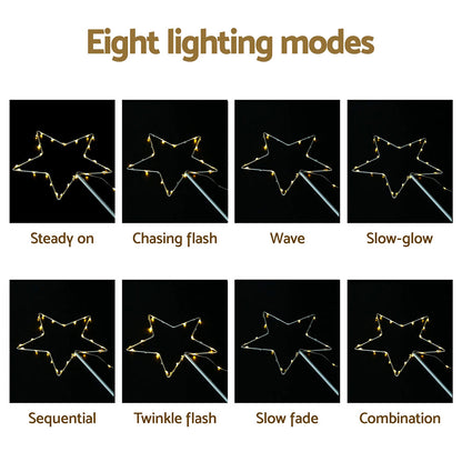 Jingle Jollys 4 PCS Christmas Lights Path Ground Light Garden Decorations 144 LED