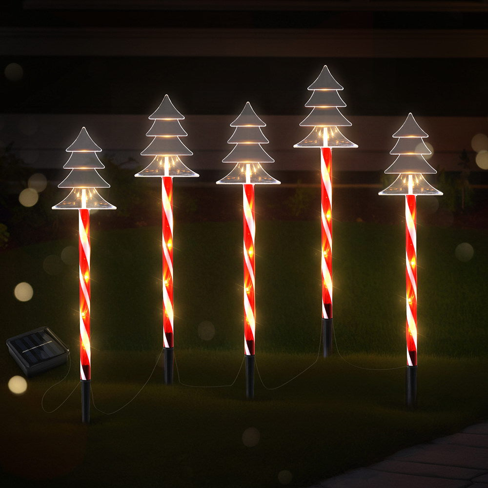 25 LED 5 PCS Christmas Lights Path Ground Light Garden Decorations Jingle Jollys - SuperSaverAU - view 6