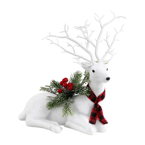 Jingle Jollys Christmas Reindeer 32cm Glitter Deer Ornaments Party Decorations - SuperSaverAU - view 1