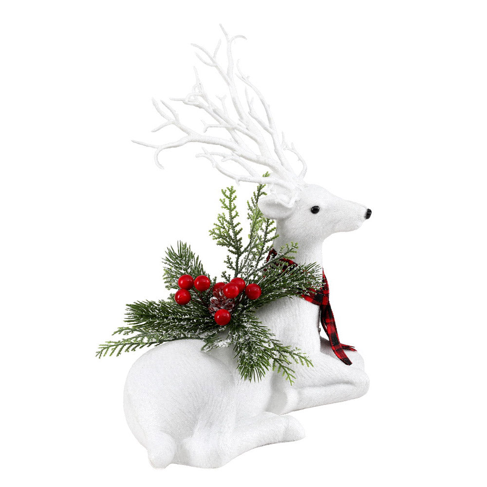 Jingle Jollys Christmas Reindeer 32cm Glitter Deer Ornaments Party Decorations - SuperSaverAU - view 3