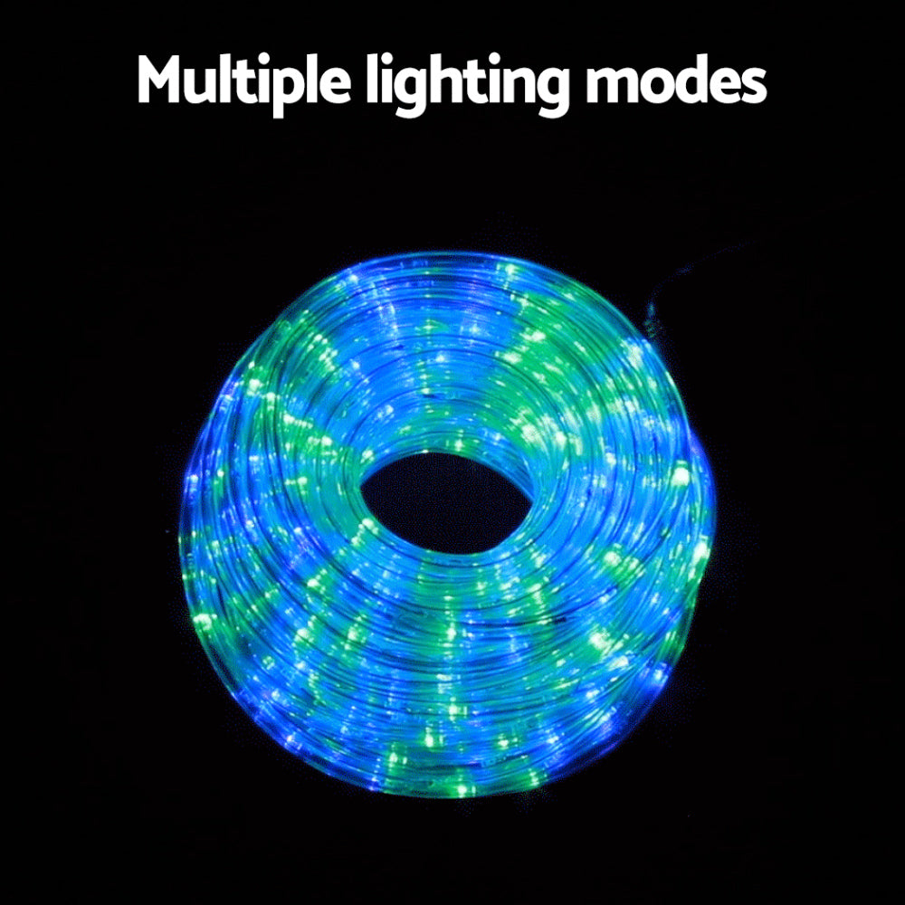 20M Christmas Lights String Rope Light Decorations 600 LED Colorful Jingle Jollys - SuperSaverAU - view 3