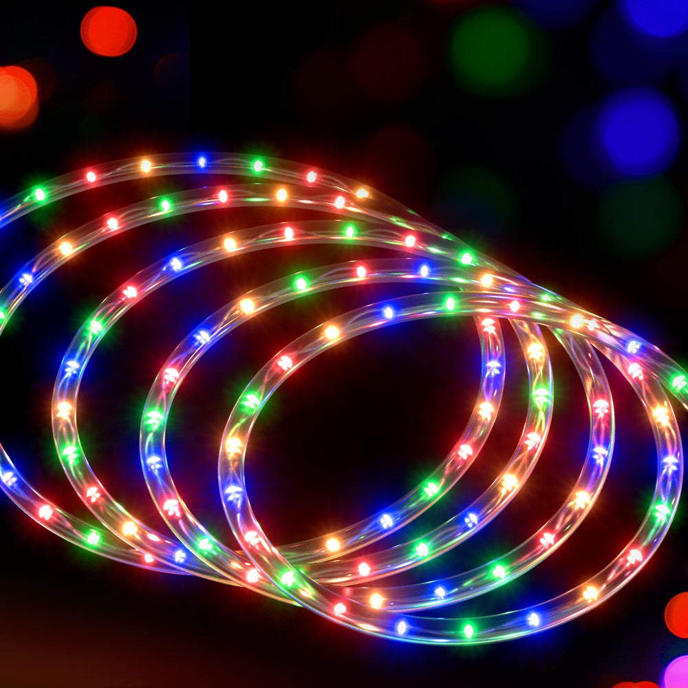 20M Christmas Lights String Rope Light Decorations 600 LED Colorful Jingle Jollys - SuperSaverAU - view 4