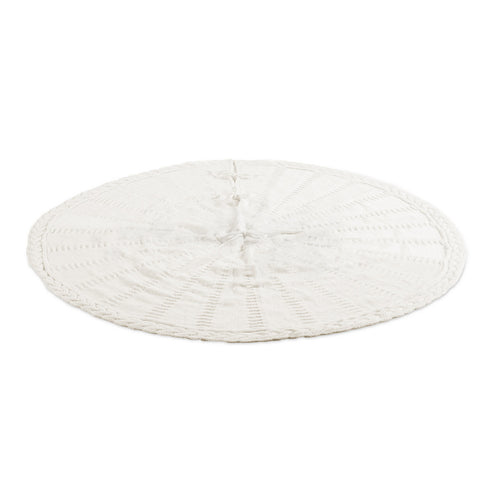 Jingle Jollys Christmas Tree Skirt 120cm Knitted Xmas Tree Ornaments Decor Beige - SuperSaverAU - view 2
