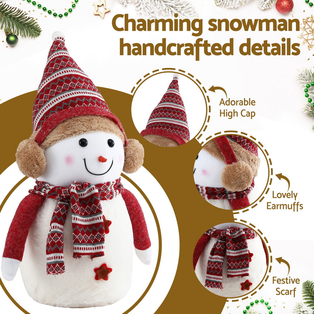 Jingle Jollys Christmas Snowman Handicraft Ornaments Party Decorations 60cm - SuperSaverAU - view 4