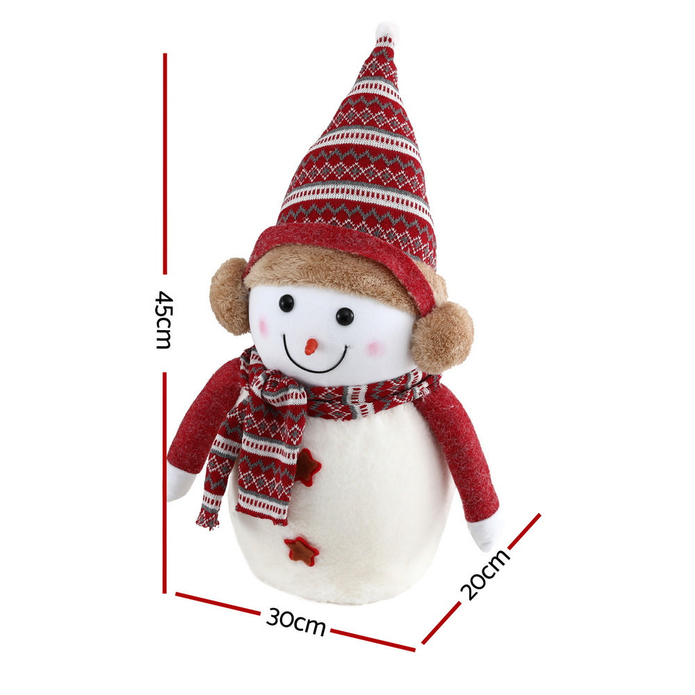 Jingle Jollys Christmas Snowman Handicraft Ornaments Party Decorations 45cm - SuperSaverAU - view 2
