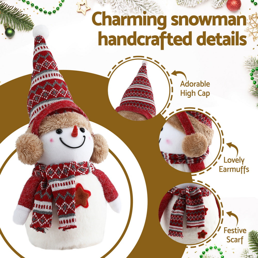 Jingle Jollys Christmas Snowman Handicraft Ornaments Party Decorations 35cm - SuperSaverAU - view 4