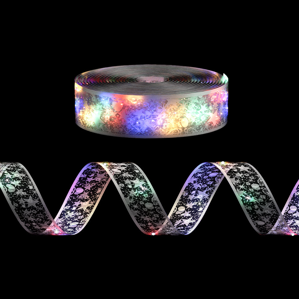 20M Christmas Lights Ribbon Fairy Light 200 LED Colored Jingle Jollys - SuperSaverAU - view 1