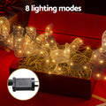 20M Christmas Lights Ribbon Fairy Light 200 LED Warm Jingle Jollys - SuperSaverAU - view 4