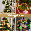 Jingle Jollys 20M Christmas Lights Fairy Ribbon Light 200 LED Xmas Decor Golden - SuperSaverAU - view 4