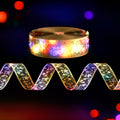 Jingle Jollys 20M Christmas Lights Fairy Ribbon Light 200 LED Xmas Decor Golden - SuperSaverAU - view 6