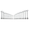 Stanley 22 Piece Metric/AF ROE Spanner Set Chrome Vanadium Steel Full Polish