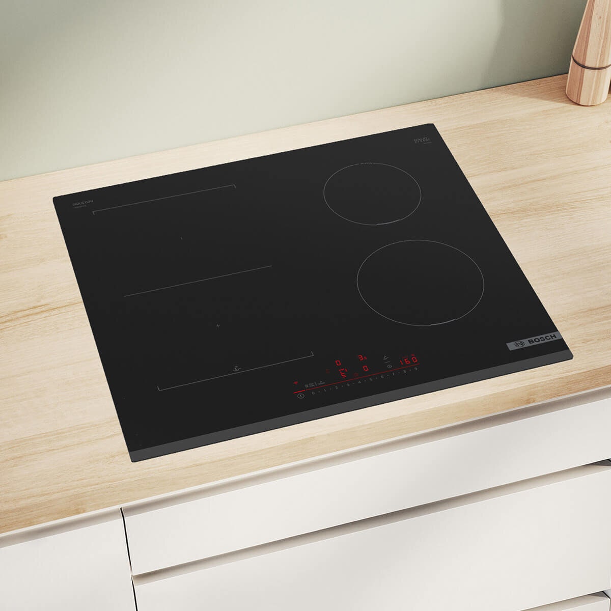Bosch 60cm Series 6 induction cooktop - CombiZone, PerfectFry Plus, Power Boost, Home Connect - PVS631HC1H
