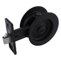 Gainsborough 70mm Matt Black Circular Privacy Sliding Cavity Door Set Lockable