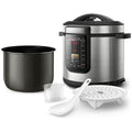 Philips All-In-One XL 8L Multi Cooker - 1500W, 20 Pre-Set Programs, Black and Silver - HD2238-72
