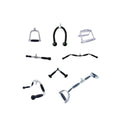 Insource Cable Attachment Package - 8 Attachments Including Tricep Rope and EZ Curl Bar - MEGACABPK