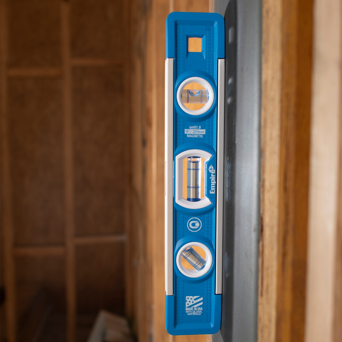 Empire 225mm Magnetic Torpedo Level - True Blue® Vials - Blue - SuperSaverAU - view 4
