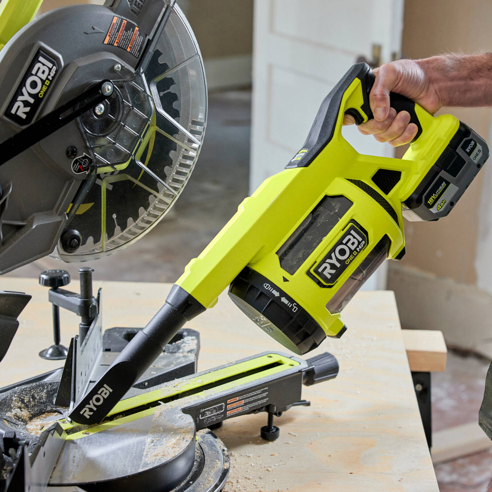 Ryobi 18V ONE+ HP Brushless Hand Vacuum, Tool Only, RHV18X