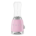 Smeg 50s Style Mini Blender - Pink - 300W Motor, 2 x 600ml Tritan Renew Bottles, 1m Cord - PBF01PKAU