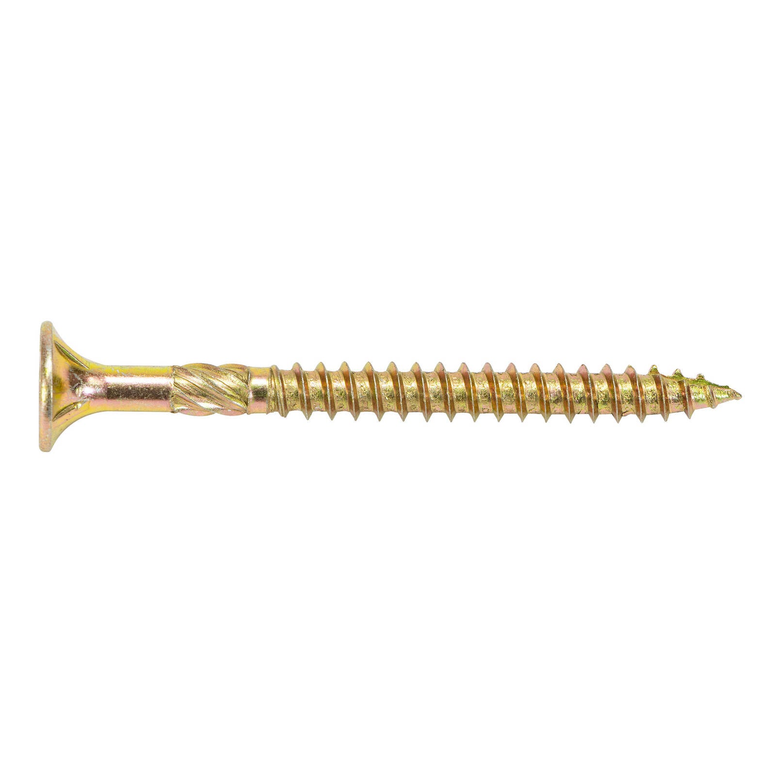 Titan 14g x 75mm Zinc Gold Bugle Head Timber Batten Screw - 25 Pack
