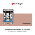 White Knight Rust Guard 1L Neutral Satin Quick Dry Advanced Enamel Paint