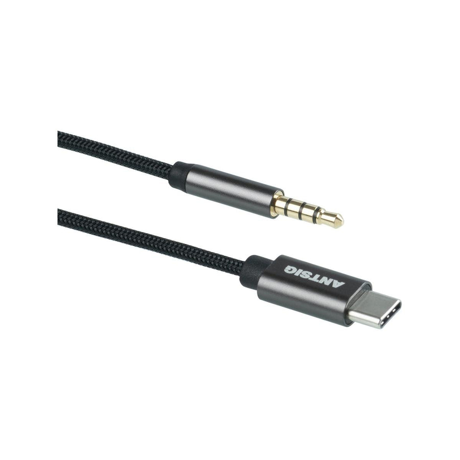 Antsig 1m USB-C to 3.5mm Aux Male Cable - Durable Audio Connection - SuperSaverAU - view 1
