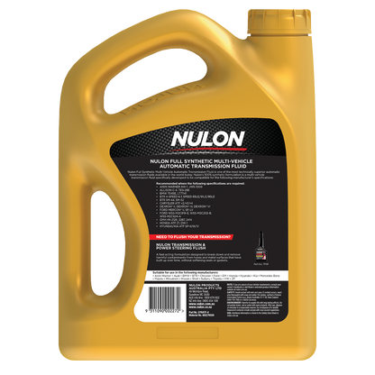 Nulon Full Synthetic Automatic Transmission Fluid 4L - Multi-Vehicle Formula - Excellent Wear Protection