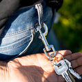 Taskmaster 12mm Nickel Plated Swivel Snap Hook with Key Ring