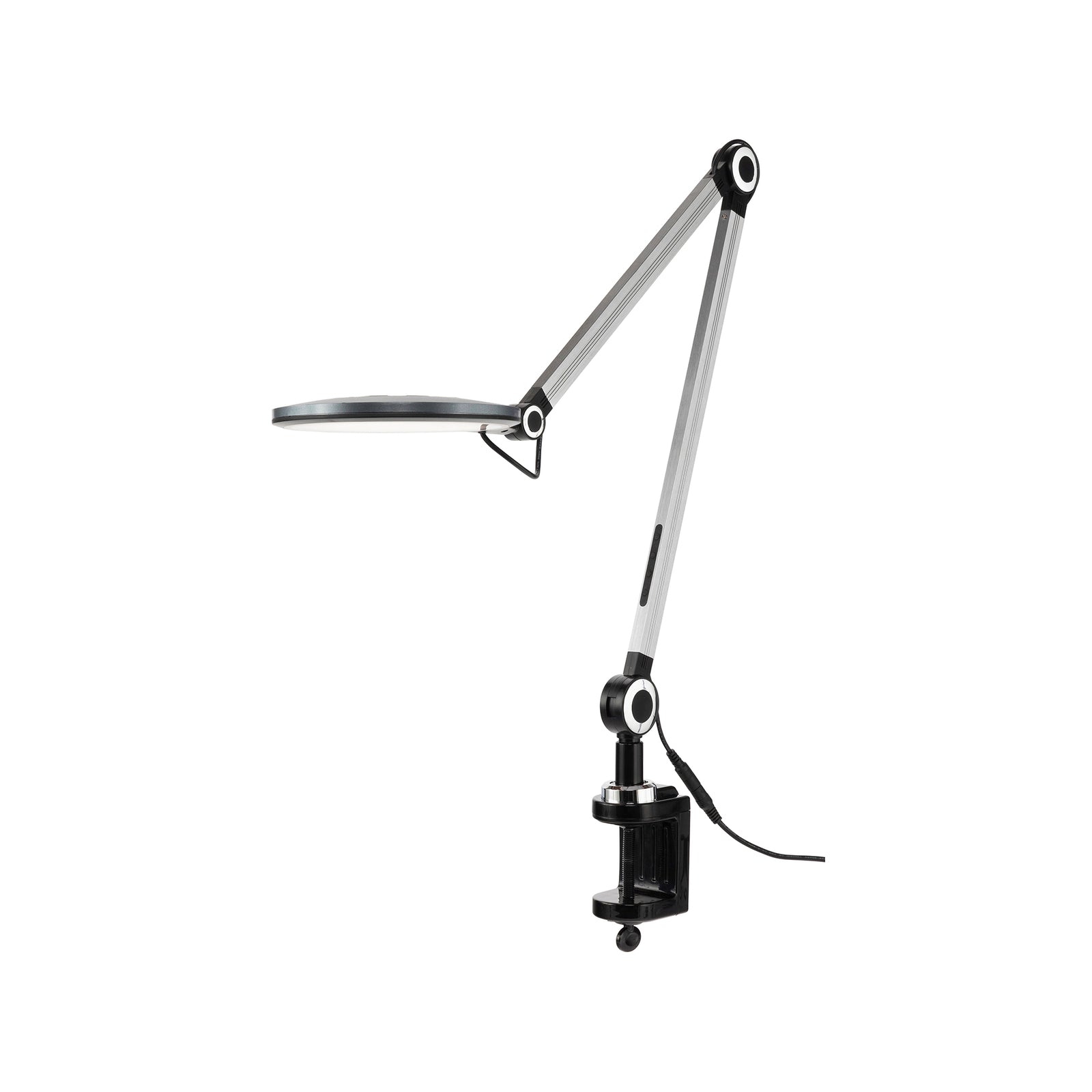 Brilliant Lighting 107cm Black Thrive Tone Changing LED Adjustable Clamp Lamp 10W