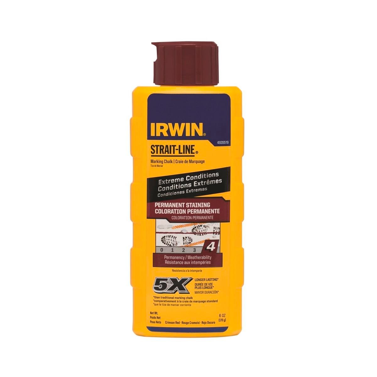 Irwin Strait Line - 6oz - Permanent Red Staining Chalk - Long Lasting - SuperSaverAU - view 1