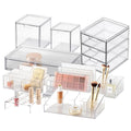 The Container Store 9 Piece Bath/Cosmetic Pack 1 - Clear PET, Drawer and Countertop - VTCS-BATHCOSM-P1